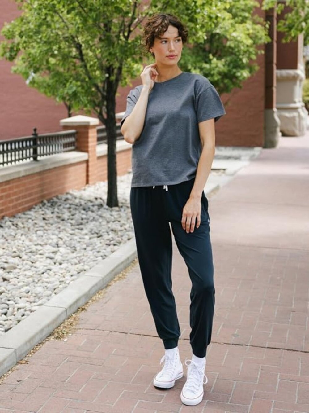 Cozy Earth - Women’s All Day Tee 100% Cotton T-Shirt - Relaxed Fit - Soft & Brea